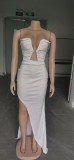 Sexy Solid Strapless Split Evening Dress (Without Sleeves)NY-2503