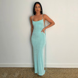 Sexy Lace-up Backless Long Dress GSMU-042279