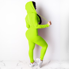 Casual Sport Hoodies Pant Slim Two Piece Set TE-4511