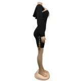 Solid Color Hooded Bandage Dress BY-6088