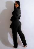 Solid Color Knits Long Sleeve Tassel Two Piece Set CM-8646