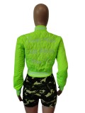 Letter Embroidery Long Sleeve Baseball Jacket MEM-88464