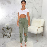 Fashion Camo Print Slim Pant HSF-2643