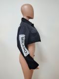 Denim Ripped Cropped Jacket LSD-82064