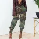 Fashion Camouflage Print Hole Casual Pants LSL-6504
