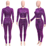 Simple Fashion Pullover Top And Pants Two Piece Sets SH-390435