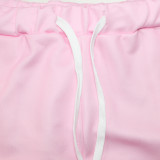 Letter Print Gradient Hooded Sweatshirt Two Piece Pant Set XHSY-19525