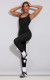 Solid Color Sleeveless Skinny Yoga Jumpsuit MZ-2771