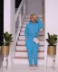 Casual Velvet Solid Hooded And Pant Two Piece Set YD-8680
