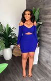 Sexy Sling Long Sleeve Slim Mini Dress GYLY-9968