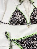 Sexy Leopard Print Bandage 2 Pcs Bikinis Set CSYZ-681Q