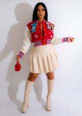 Fashion Casual Print Baseball Jacket GSMJ-S6843