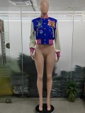 Fashion Casual Print Baseball Jacket GSMJ-S6843