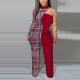 Fashion Print Single Shoulder Sleeve Jumpsuit GSRX-3012