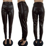 Sexy PU Leather Long Skinny Pants LSL-6403