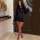 Sexy Hollow Out Backless Mini Dress MDF-5353