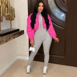 Loose Long sleeve Fur Short Jacket ZSD-0561