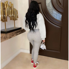 Loose Long sleeve Fur Short Jacket ZSD-0561