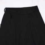 Plus Size Solid Color Loose Wide Leg Pant SH-390443