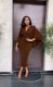 Bating Sleeves V Neck Bodycon Dress  GYLY-9962
