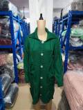 Plus Size Solid Sweater Coat GBLH-216#