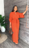 Loose Casual Side Split Maxi Dress GYLY-9860