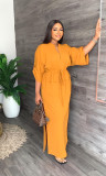 Loose Casual Side Split Maxi Dress GYLY-9860