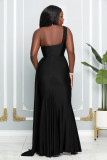 Sleeveless One Shoulder Sexy Split Evening Dress GYLY-9902