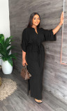 Loose Casual Side Split Maxi Dress GYLY-9860
