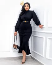 Long Sleeve Slim Party Midi Dress (Without Belt) GYLY-9909