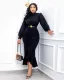 Long Sleeve Slim Party Midi Dress (Without Belt) GYLY-9909