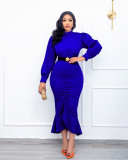 Long Sleeve Slim Party Midi Dress (Without Belt) GYLY-9909