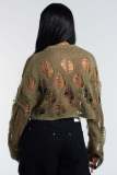 Sexy Hollow Out Loose Knit Sweater ZSD-0246