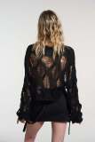 Sexy Hollow Out Loose Knit Sweater ZSD-0246
