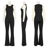 Sleeveless Zipper Slim Micro-fit Jumpsuit ASL-6630