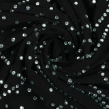 Slim Fit See Through Hot Diamond Maxi Dress NY-2620