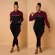 Fashion Contrast Color Hooded And Pants Two Piece Set LSL-0025