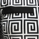 Printed Long Sleeve Flared Pants Two Piece Set XHSY-19499