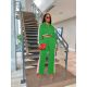 Color Block Striped Button Coat And Pants Two Piece Set IV-8355