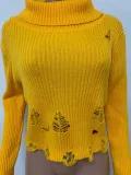 Fashion Ripped Hole Pullover Sweater LSD-83173
