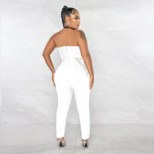 Sexy Hot Drill Hanging Neck Jumpsuit NY-2645