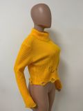 Fashion Ripped Hole Pullover Sweater LSD-83173