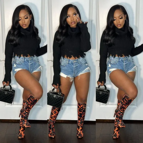 Fashion Ripped Hole Pullover Sweater LSD-83173