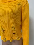 Fashion Ripped Hole Pullover Sweater LSD-83173