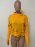 Fashion Ripped Hole Pullover Sweater LSD-83173