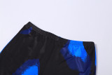 Print Sleeveless Vest And Pant Skinny Two Piece Set XEF-23753