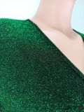 Fashion V Neck Micro Flare Jumpsuit YD-1169