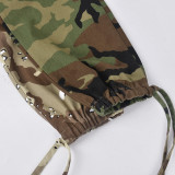 Camo Patchwork Contrast Color Casual Pant GBTF-7295
