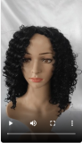Black Short Curly Wigs ZHJF-12