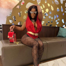 Sexy Backless Hooded Bodysuit(Without Belt) XEF-24062